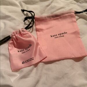 Kate Spade Pink Satin Pouches